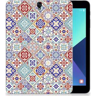 👉 Tablethoes Samsung Galaxy Tab S3 9.7 Uniek Tablethoesje Tiles Color 8720091457867