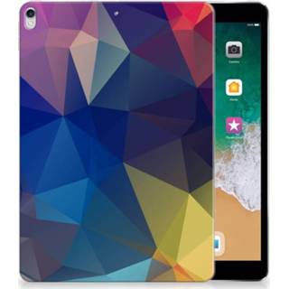 👉 Tablethoes Apple iPad Pro 10.5 Uniek Tablethoesje Polygon Dark 8720091481640