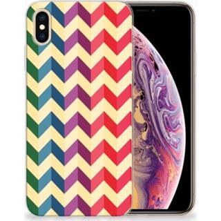 XS Apple iPhone Max Uniek TPU Hoesje Zigzag Color 8720091488205