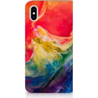 👉 Standcase XS Apple iPhone Max Uniek Hoesje Watercolor Dark 8720091509733