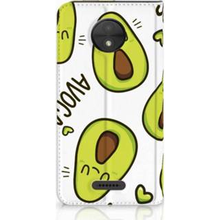 👉 Standcase Motorola Moto C Plus Uniek Hoesje Avocado Singing 8720091556355