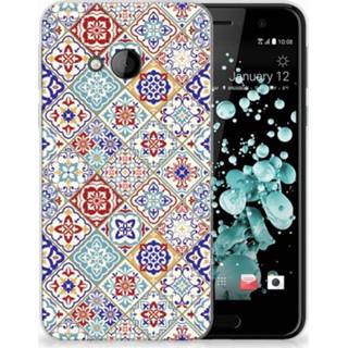 👉 HTC U Play Uniek TPU Hoesje Tiles Color 8720091524705