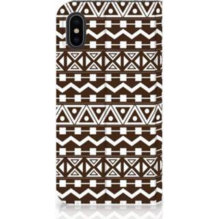 👉 Standcase bruin x XS Apple iPhone | Uniek Hoesje Aztec Brown 8720091536180