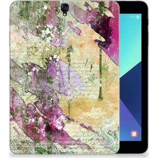 👉 Tablethoes Samsung Galaxy Tab S3 9.7 Uniek Tablethoesje Letter Painting 8720091538894
