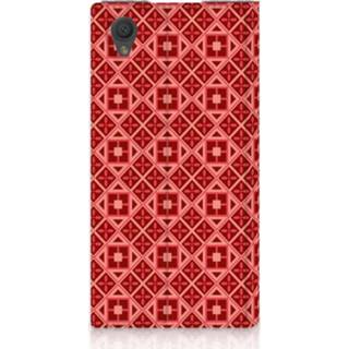 👉 Standcase rood Sony Xperia L1 Uniek Hoesje Batik Red 8720091549470