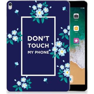 👉 Tablethoes blauw Apple iPad Pro 10.5 Tablethoesje Flowers Blue DTMP 8720091557468