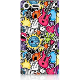 👉 Standcase Sony Xperia XZ Premium Uniek Hoesje Punk Rock 8720091586833