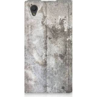 👉 Standcase Sony Xperia L1 Hoesje Design Beton 8720091597020
