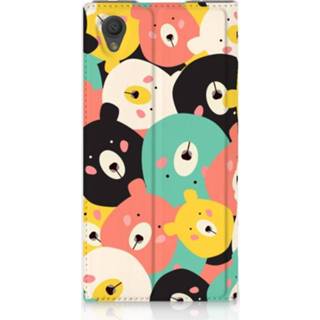 👉 Standcase Sony Xperia L1 Uniek Hoesje Bears 8720091609129