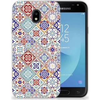 Samsung Galaxy J3 2017 Uniek TPU Hoesje Tiles Color 8720091628052