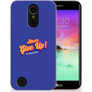 👉 LG K10 2017 Uniek TPU Hoesje Never Give Up 8720091642232