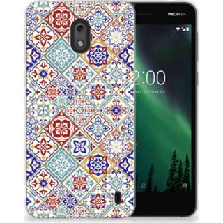 Nokia 2 Uniek TPU Hoesje Tiles Color 8720091643512