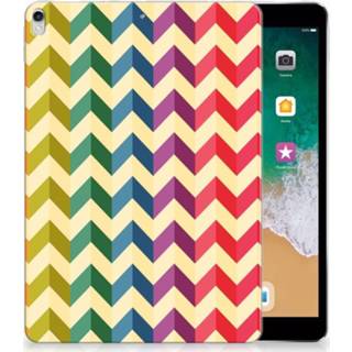 Tablethoes Apple iPad Pro 10.5 Uniek Tablethoesje Zigzag Color 8720091685598