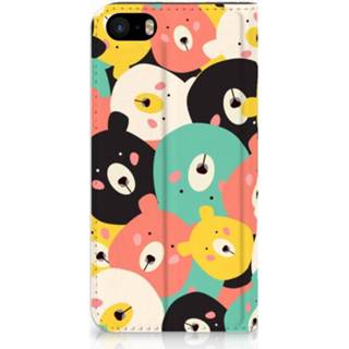 👉 Standcase IPhone SE|5S|5 Uniek Hoesje Bears 8720091685734