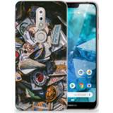 👉 Nokia 7.1 Uniek TPU Hoesje Badges 8720091762329