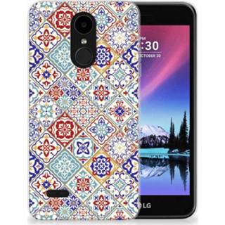 👉 LG K4 (2017) Uniek TPU Hoesje Tiles Color 8720091763722