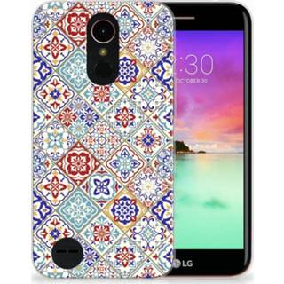 LG K10 2017 Uniek TPU Hoesje Tiles Color 8720091792531