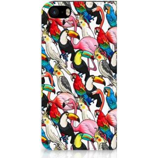 👉 Standcase IPhone SE|5S|5 Uniek Hoesje Birds 8720091796898