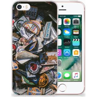 👉 Apple iPhone SE | 5S Uniek TPU Hoesje Badges 8720091818859