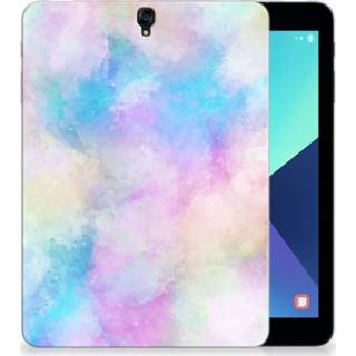 👉 Tablethoes Samsung Galaxy Tab S3 9.7 Uniek Tablethoesje Watercolor Light 8720091838376