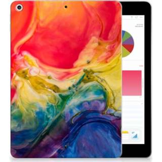 👉 Tablethoes Apple iPad 9.7 2018 | 2017 Uniek Tablethoesje Watercolor Dark 8720091838536