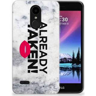 Wit LG K4 (2017) TPU Hoesje Design Already Taken White 8720091896673