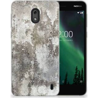 👉 Nokia 2 TPU Hoesje Design Beton 8720091898332