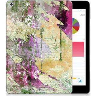 👉 Tablethoes Apple iPad 9.7 2018 | 2017 Uniek Tablethoesje Letter Painting 8720091898639