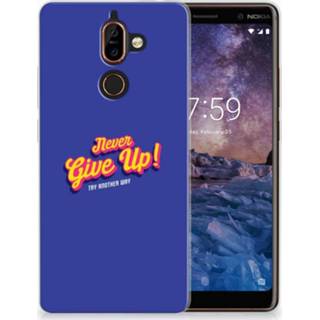 👉 Nokia 7 Plus Uniek TPU Hoesje Never Give Up 8720091899872