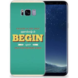 👉 Samsung Galaxy S8 Plus Uniek TPU Hoesje Quote Begin 8720091901193