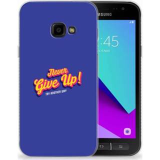 👉 Samsung Galaxy Xcover 4 Uniek TPU Hoesje Never Give Up 8720091927230
