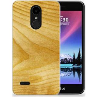 👉 Hout LG K4 (2017) Uniek TPU Hoesje Licht 8720091942981