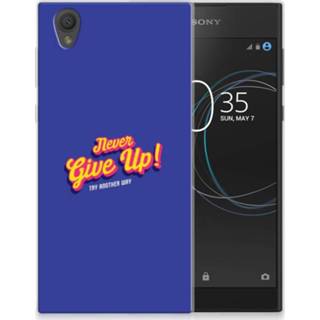 Sony Xperia L1 Uniek TPU Hoesje Never Give Up Sony Xperia L1 Uniek TPU Hoesje Never Give Up 8720091004214