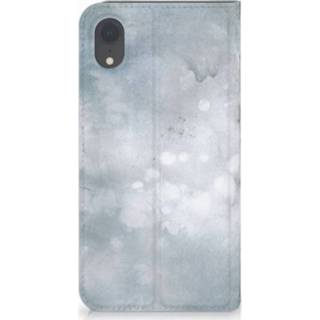 👉 Standcase grijs Apple iPhone Xr Uniek Hoesje Painting Grey 8720091006782