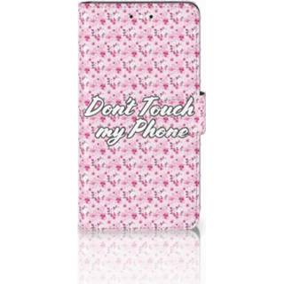 👉 Roze Nokia 2.1 (2018) Uniek Boekhoesje Flowers Pink DTMP 8720091009998