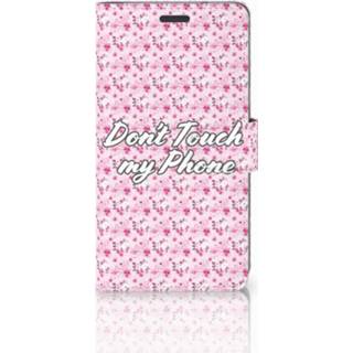 👉 Roze LG X Power Uniek Boekhoesje Flowers Pink DTMP 8720091016163
