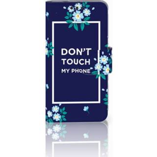 👉 Blauw Sony Xperia Z3 Compact Boekhoesje Flowers Blue DTMP 8720091017122