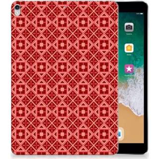 👉 Tablethoes rood Apple iPad Pro 10.5 Uniek Tablethoesje Batik Red 8720091029415