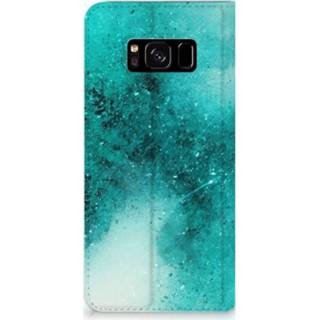 👉 Standcase blauw Samsung Galaxy S8 Uniek Hoesje Painting Blue 8720091029668