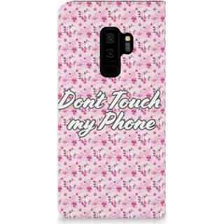 👉 Standcase roze Samsung Galaxy S9 Plus Uniek Hoesje Flowers Pink DTMP 8720091032446