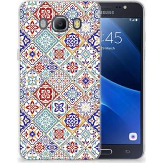 👉 Samsung Galaxy J5 2016 Uniek TPU Hoesje Tiles Color 8720091038790