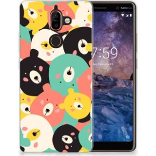 👉 Nokia 7 Plus Uniek TPU Hoesje Bears 8720091975767