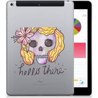 👉 Tablethoes Apple iPad 9.7 2018 | 2017 Uniek Tablethoesje Boho Skull 8720091976184