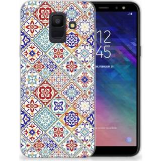 👉 Samsung Galaxy A6 (2018) Uniek TPU Hoesje Tiles Color 8720091987340