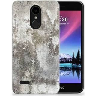 LG K4 (2017) TPU Hoesje Design Beton 8720091992566