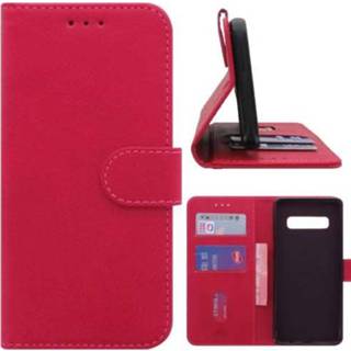👉 Pasjeshouder roze Samsung S10 Plus Hoesje met 8720091766143