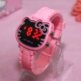 👉 Watch meisjes 2019 Hello Kitty Cartoon Watches Kid Girls Relogios Sport Wristwatch Children Led Digital Wrist Nina Reloj Girl Clocks