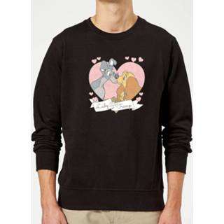 👉 Disney Lady And The Tramp Love Sweatshirt - Black - 5XL - Zwart