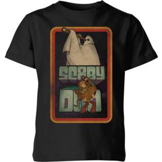 👉 Scooby Doo Retro Ghostie Kids' T-Shirt - Black - 11-12 Years - Zwart