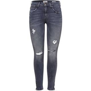 👉 Skinnyjeans vrouwen grijs Skinny jeans Kendell reg ankle zip